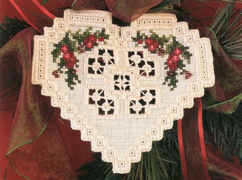 Christmas In My Heart Hardanger Pattern 2001Embroidery Patterns By