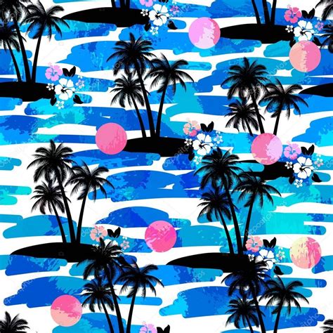 Hawaiian Aloha Shirt Seamless Background Stock Vector Image By ©olga C