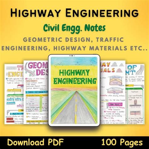 Highway Engineering Notes Highway Engg Handwritten Notes