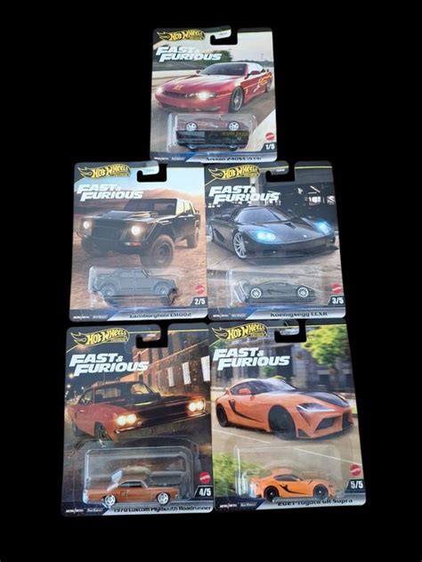 Komplettes Set Hot Wheels Premium Fast Furious Mix Neu Und Originalverpackt In