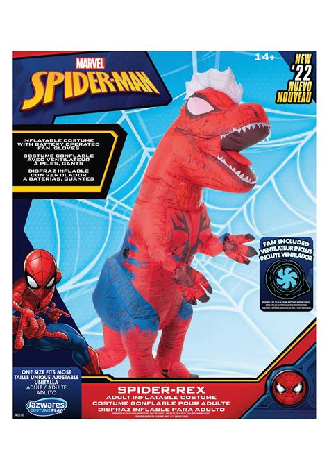 Marvel Inflatable Adult Spider-Rex Costume | Spider-Man Dinosaur Costume