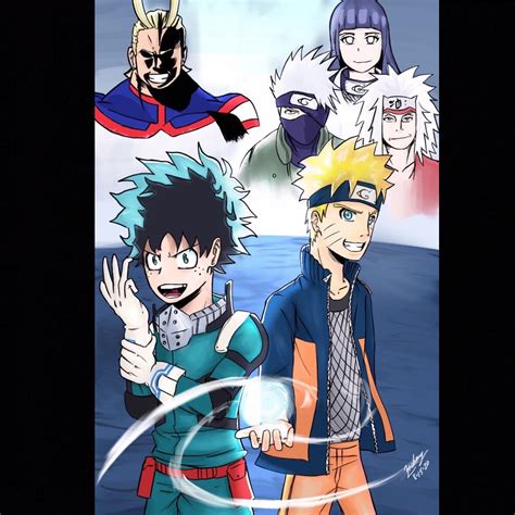 Really proud of this crossover piece I made. : r/Naruto