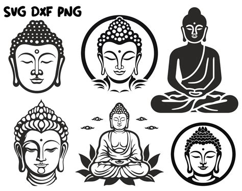 Buddha Svg Bundle Buddha Svg Buddha Png Buddha Silhouette Spiritual