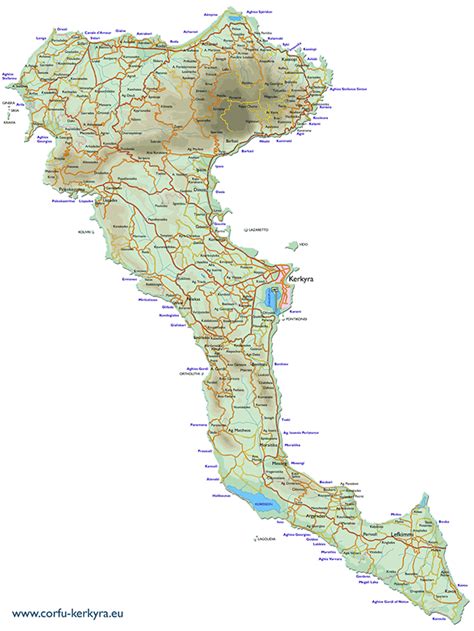 CORFU MAP