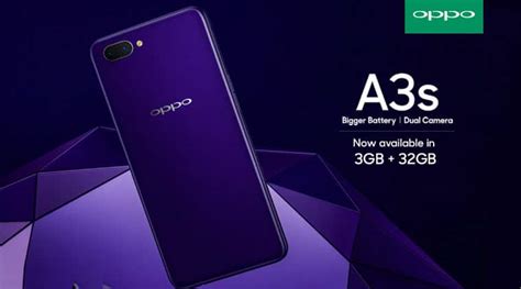 Oppo A3s 3GB RAM Variant Launched In India Price Specifications