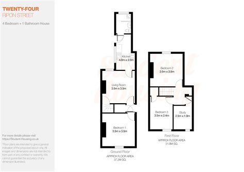 Large 2 Bed +Study Room // Ripon St // SEPT 2026 - 2 Bed Student House