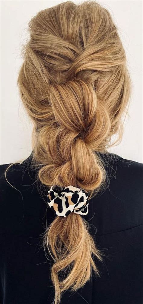 Cute Hairstyles For Any Occasion Knotted Ponytail With Scrunchie