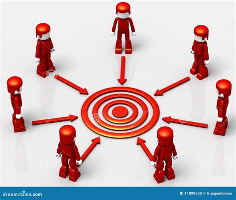 Project Target stock illustration. Illustration of community - 11899650