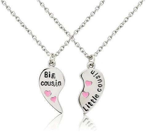 Big Cousin And Little Cousin Necklace 2 Bestfriends Cousin Necklaces