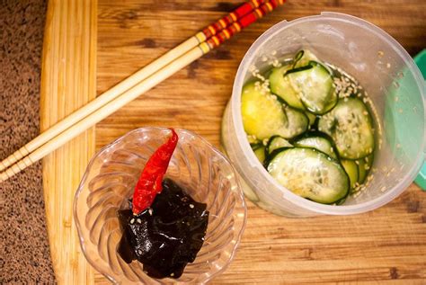 Tsukemono Japanese Quick Pickled Cucumbers Shiozuke Tsukemono