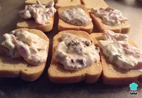 Canapés de salmão defumado cream cheese Fácil