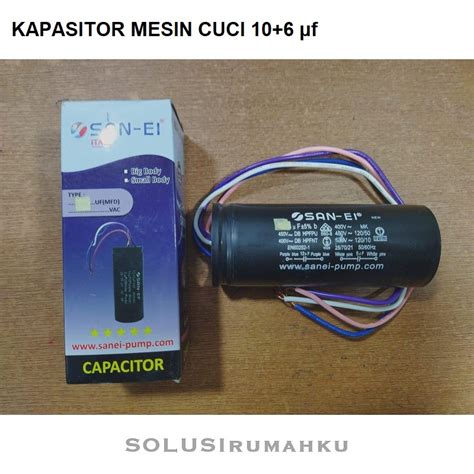 Jual Kapasitor Mesin Cuci 2 Tabung 106 Uf Capasitor Double 10 6 Mf