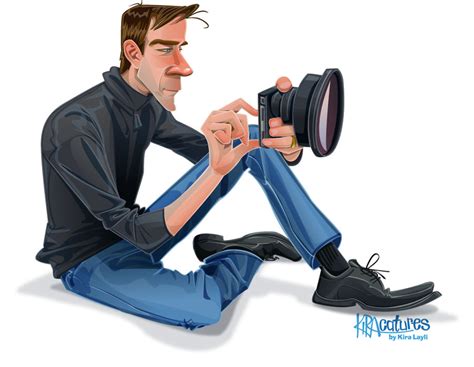 Vector Caricature of iPhone photographer by Kiracatures on DeviantArt