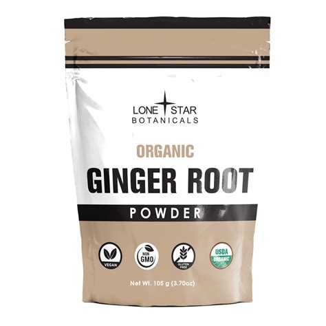 Lone Star Botanicals Organic Ginger Root Powder Oz Vitacost