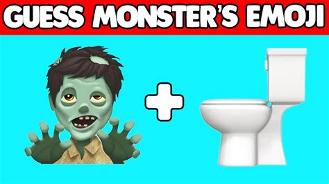 Guess Monster S Emoji Zombie Toilet New Skibidi Warrior Speakerman