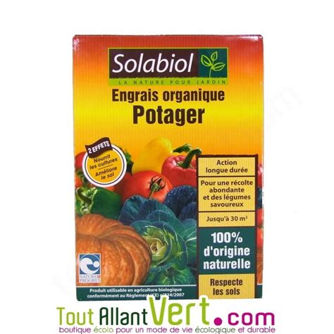 Solabiol Engrais Organique Pour Le Potager Biologique