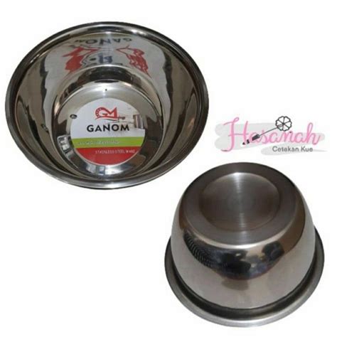 Mangkok Stainless Steel Ganom Baskom Korea Bowl Ware Cake Mix Cm