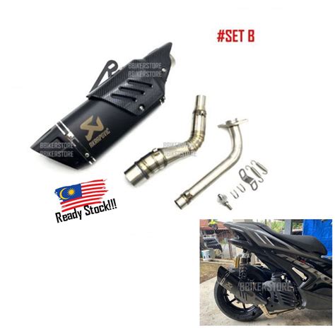 For Yamaha NVX 155 Motorcycle Full System Muffler Set Akrapovic Exhaust