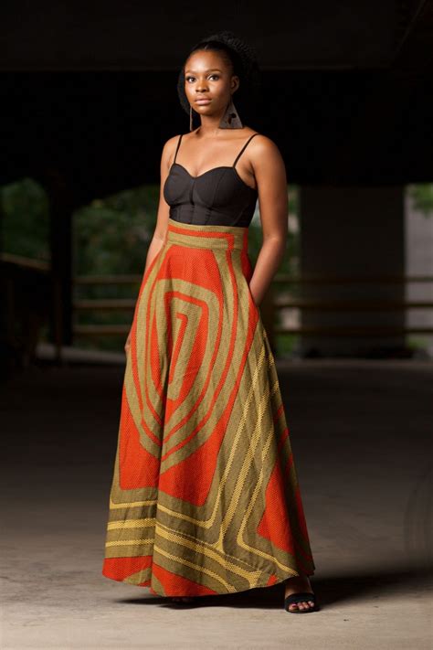 Alero African Print Maxi Skirt African Long Skirts Naborhi