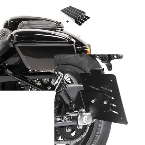 Set: Hard saddlebags OG with fixation kit for Honda Rebel 500 CMX ...