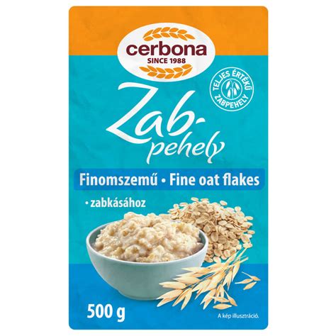 Cerbona finomszemű zabpehely 500 g cerbonabolt hu