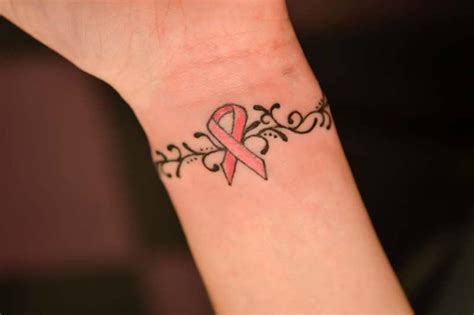 Tattoos Of Pink Ribbon