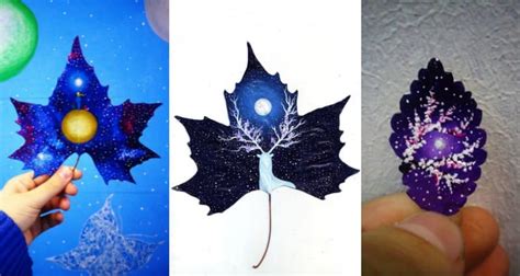 12 Incredible Works Of Art Created On Fallen Leaves