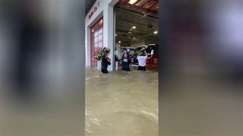 Hurricane Ian Insane Video Shows Firefighters Saving Gear After