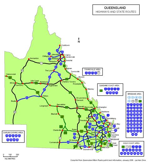 Queensland Road Map