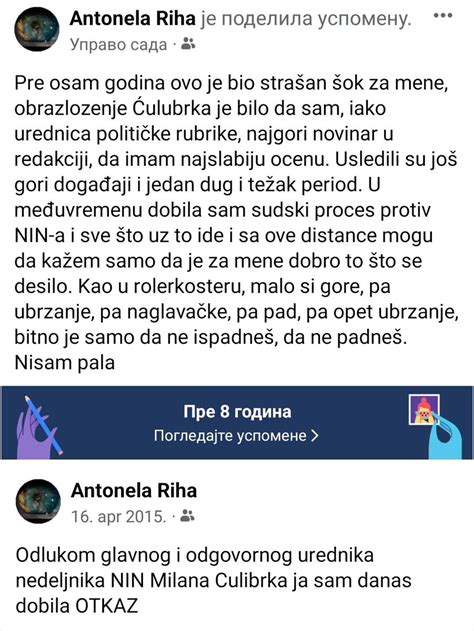 Antonela Riha On Twitter Sa Mog FB Naloga Pre Osam Godina I Danas