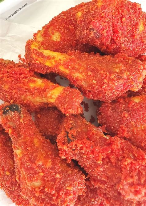 Air Fryer Flamin Hot Cheetos Chicken Wings Everyday Shortcuts