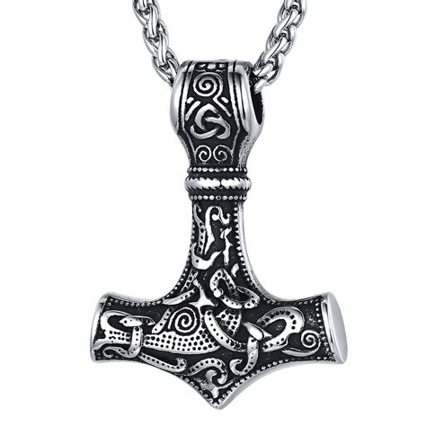 Buy Norse Viking Thor S Hammer Talisman Necklace Stainless Steel Men