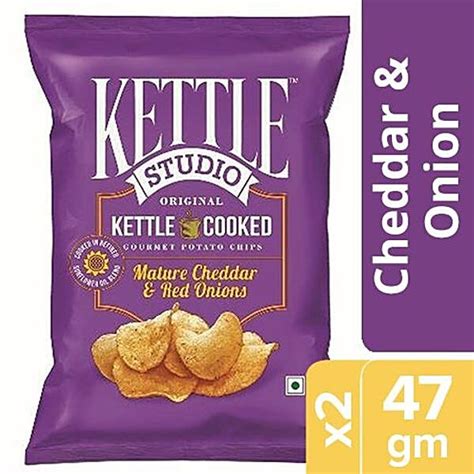 Buy Kettle Studio Potato Chips Mature Cheddar Red Onion Online At