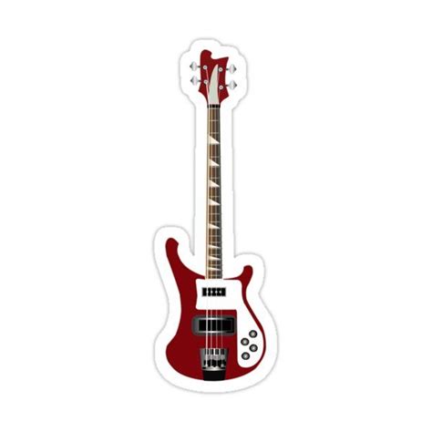 Bass Guitar Sticker Decorate Your Belongings With Style