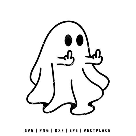 Ghost Middle Finger Halloween Svg Easy Halloween Drawings Cute Easy Drawings Easy Drawings