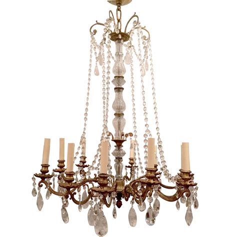 Rock Crystal And Oil Rubbed Bronze Chandelier For Sale At 1stdibs Oil