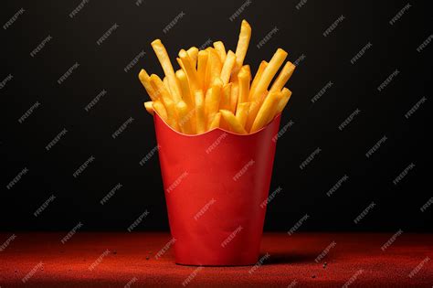 Premium Photo French Fries Mockup Template