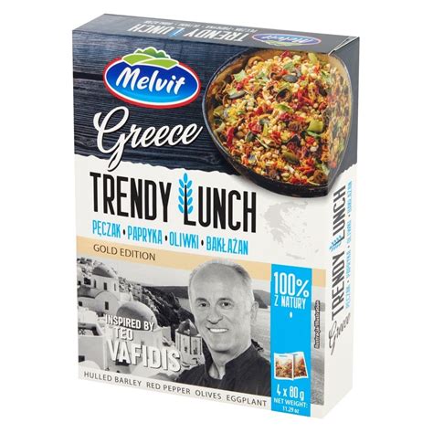 Melvit Gold Edition Greece Trendy Lunch pęczak papryka oliwki bakłażan