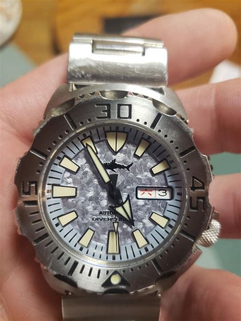 Heimdallr Monster V Seiko Frost Homage Bluautomatic Dive Watch Nh A