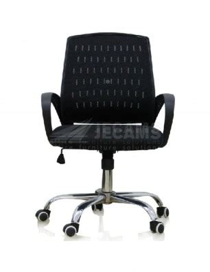 Mid Back Mesh Office Chair W Armrest C NL382 BLACK Jecams Inc