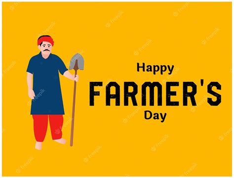 Premium Vector Happy Farmers Day Kisan Diwas 23 December Vector