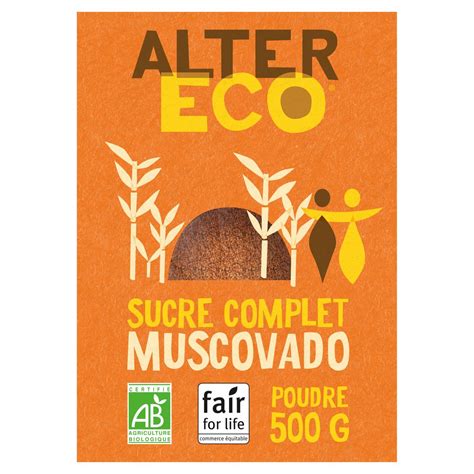 Alter Eco Commerce Equitable Sucre Complet Muscovado Bio Des Philippines