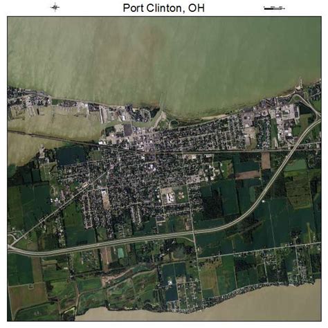 Aerial Photography Map of Port Clinton, OH Ohio