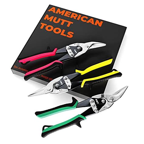 American Mutt Tools Pc Heavy Duty Inch Aviation Tin Snips Set