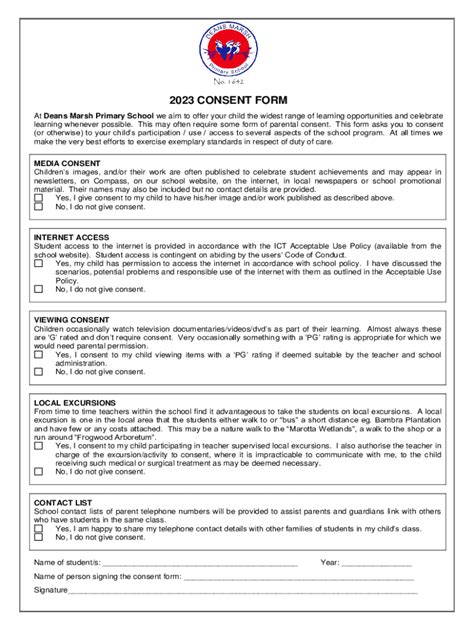 Fillable Online Consent Form Fax Email Print Pdffiller