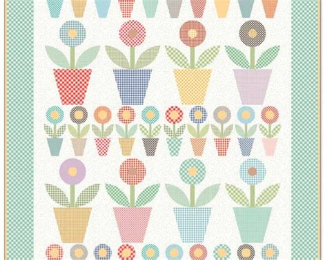 Gingham Gardens 10 Inch Stacker Riley Blake Etsy