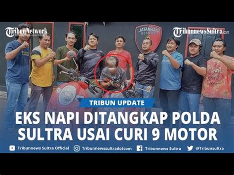 Mantan Narapidana Diringkus Resmob Polda Sultra Usai Curi Motor Di