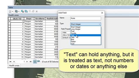 Field Types In ArcMap YouTube