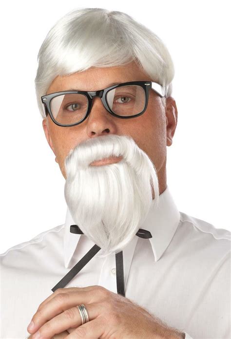 KFC Colonel Sander Adult Costume Wig Beard And Moustache EBay