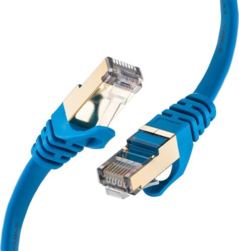 Cat 7 Ethernet Cable 10 Ft Blue Snanshi Cat7 Flat Ethernet Patch Cables Internet